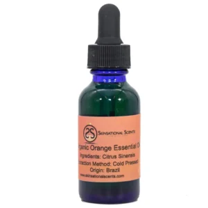 Orange Organic Essential Oil : Botanical Name: Citrus Sinensis