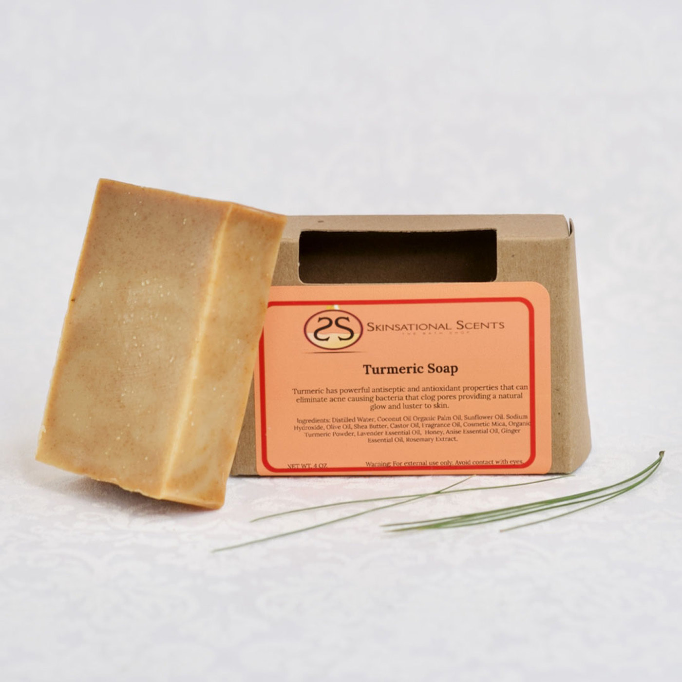 Natural Turmeric Soap Skinsational Scents