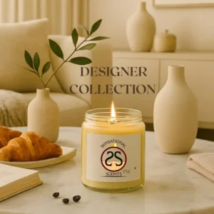 Hand Poured Designer Scented Coconut Wax Candle