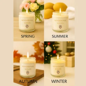 Hand Poured Scented Soy Candles : Seasonal Collection